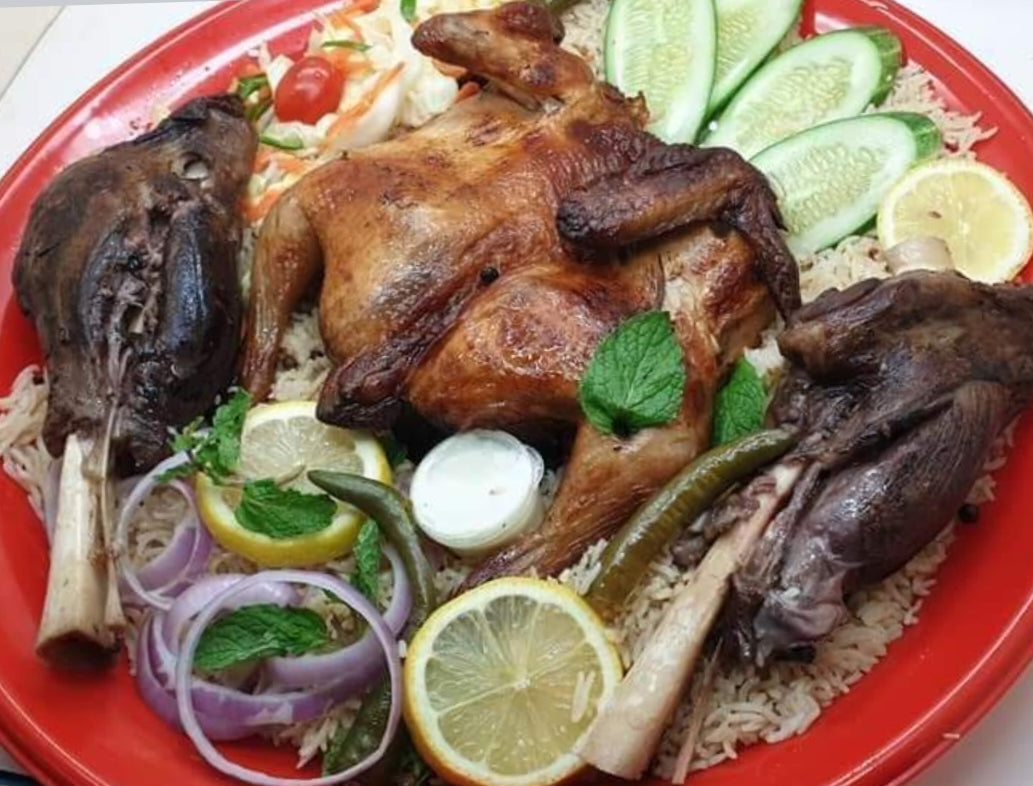 NASI MENDI, COMBO B1 (WHOLE CHICKEN + 2 PCS LAMBSHANK)