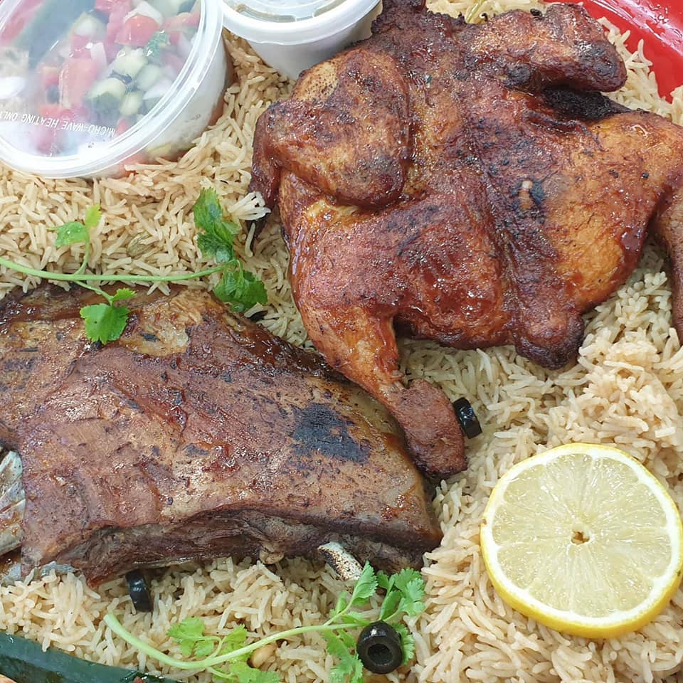NASI MENDI, COMBO CR (WHOLE CHICKEN + RIBS)