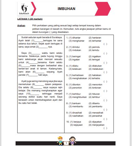 SCHOOL Latihan Topikal Bahasa Melayu Untuk Persiapan PSLE