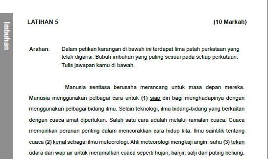 SCHOOL Latihan Intensif Bahasa Melayu GCE N-Level