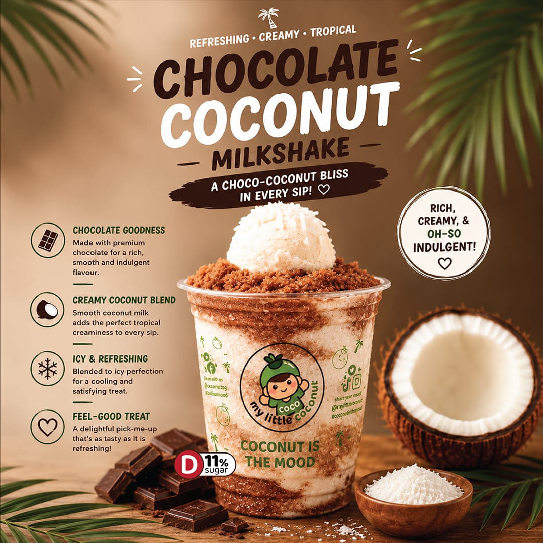CHOCOLATE COCONUT MILKSHAKE