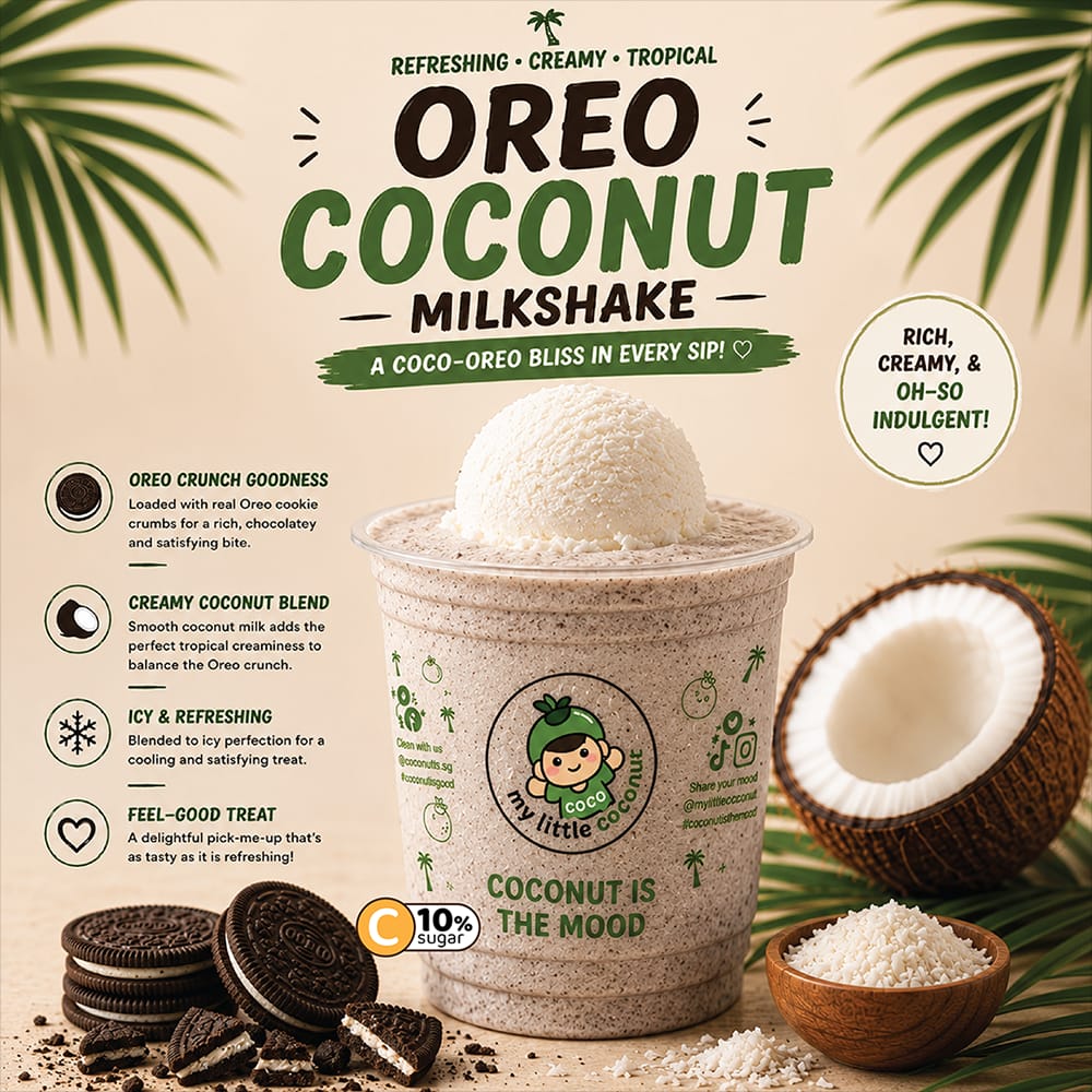 OREO COCONUT MILKSHAKE