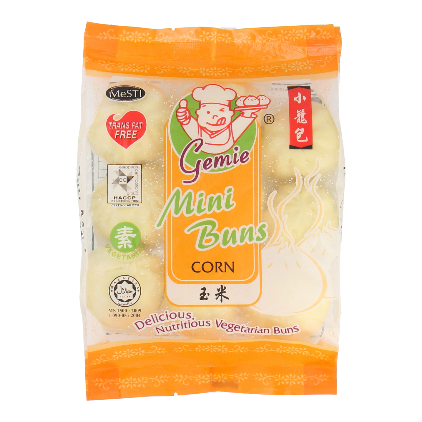 ZUZEN BUN, Corn Mini Buns 30g x 9pcs (270g)