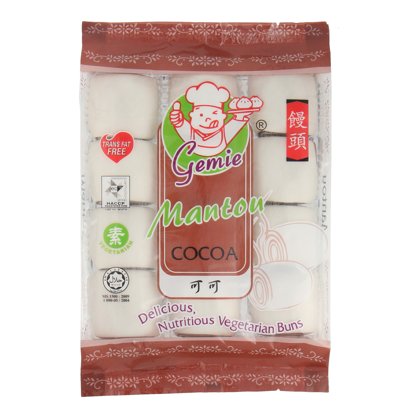 ZUZEN MANTOU, Cocoa 15g x 12pcs (180g)