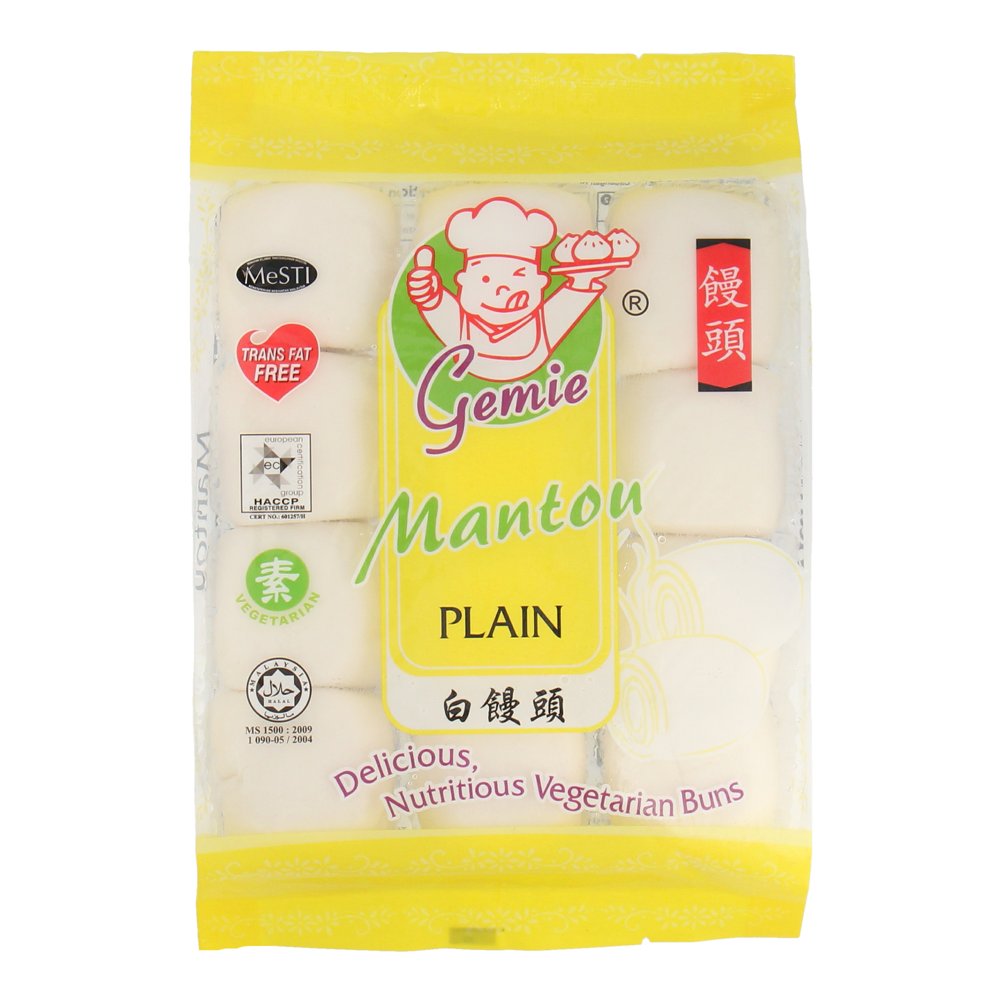 ZUZEN MANTOU, Plain 15g x 12pcs (180g)