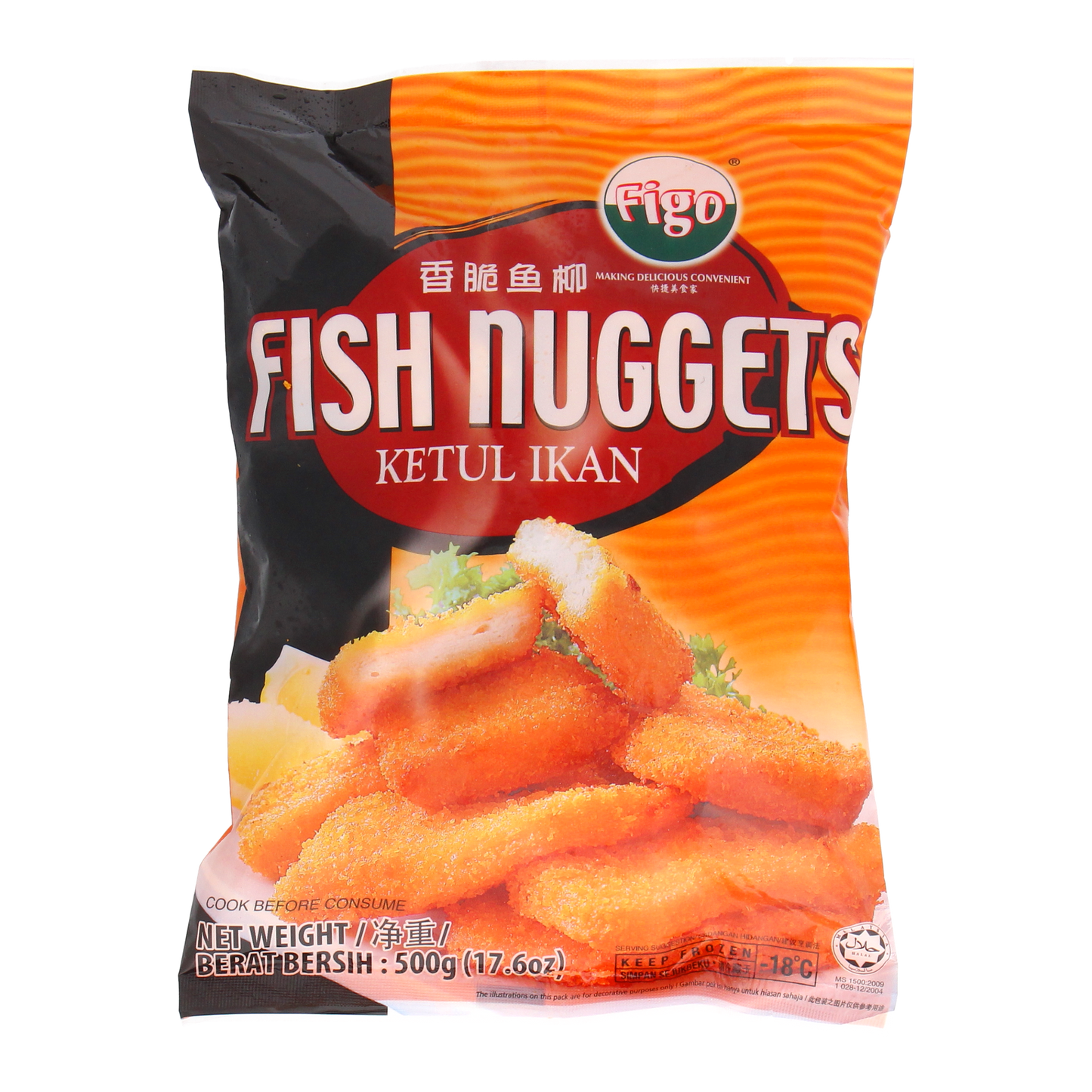 ZUZEN SEAFOOD, Breaded Fish Nuggets 500g
