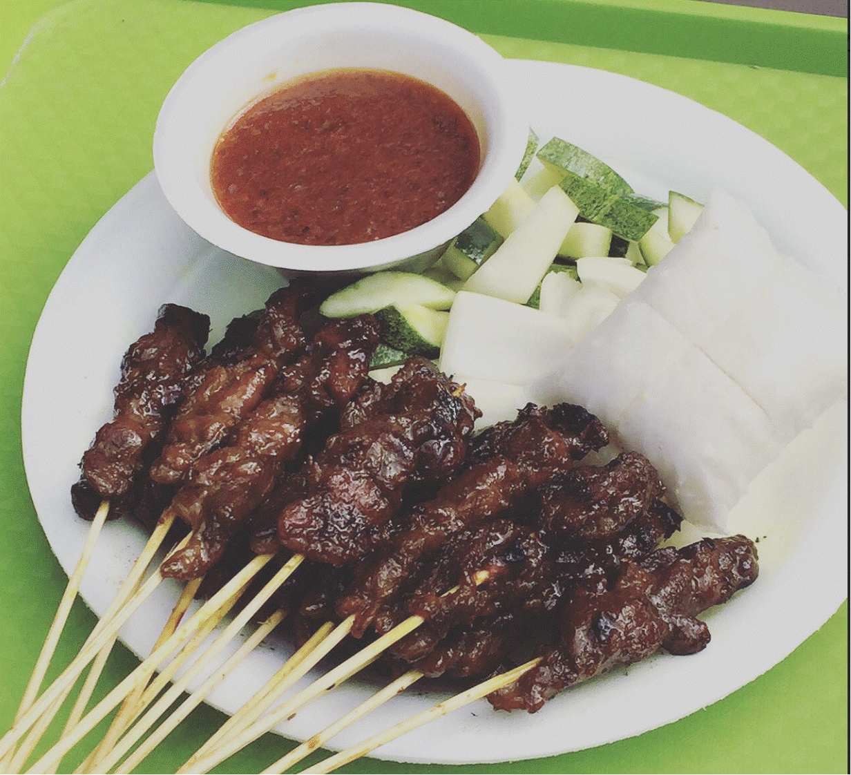 Mutton/Beef Satay (Pack of 10 Sticks w/ 2pcs Rice Cake)