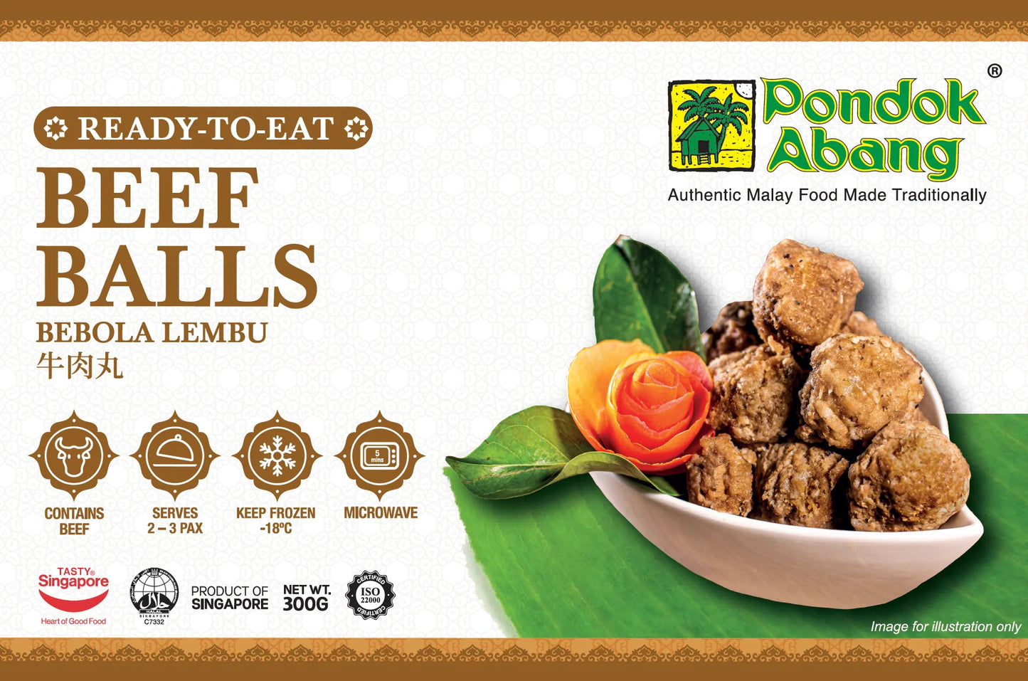 PONDOK ABANG Beef Balls (Bebola Lembu) (300g)