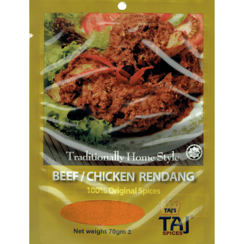 TAJ&SPICES Paste Beef/Chicken Rendang - Rendang Ayam/Daging Rempah (70g)