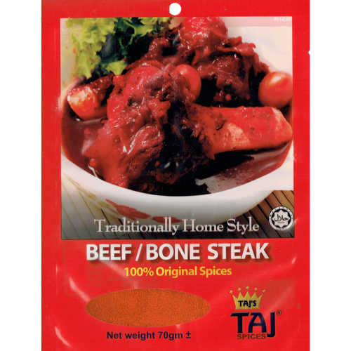 TAJ&SPICES Paste Beef/Bonesteak - Stik Daging/Tulang Rempah (70g)