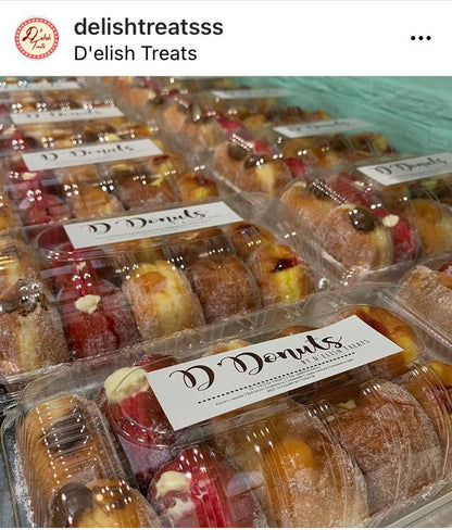 Box of 10 donuts, Flavors - Nutella/ Red velvet Cream Cheese / Vanilla Custard / Cempedak