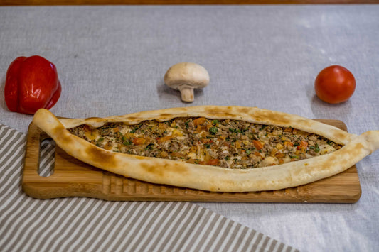 PIDE, Kushbashi Lamb with Cheese