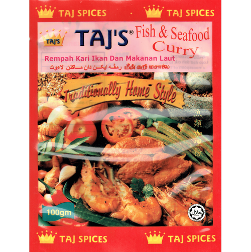 TAJ&SPICES Paste Fish Curry & Seafood/Kari Ikan & Makanan Laut (100g)