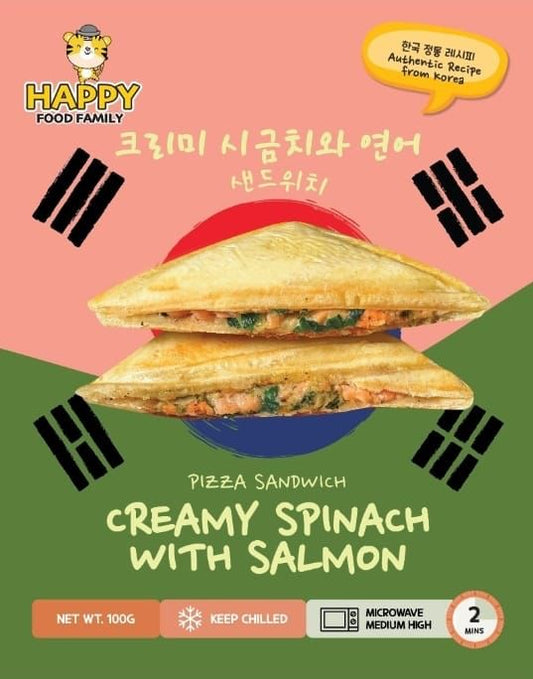 Happy Creamy Spinach with Salmon