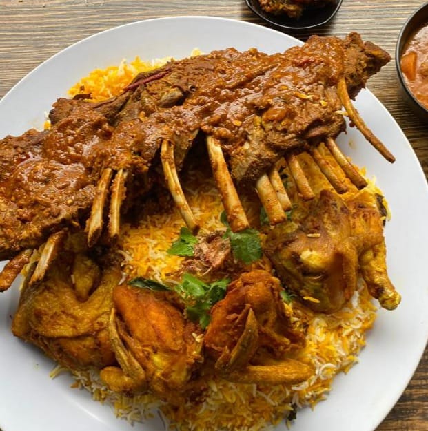 NASI BRIYANI, Lamb Rack with 4pcs of Fried Chicken for 4-6 pax