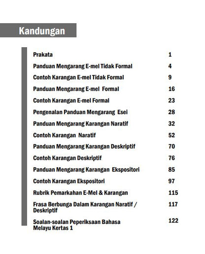 SCHOOL (ACADEMICS), Panduan Mengarang GCE N dan O-Level