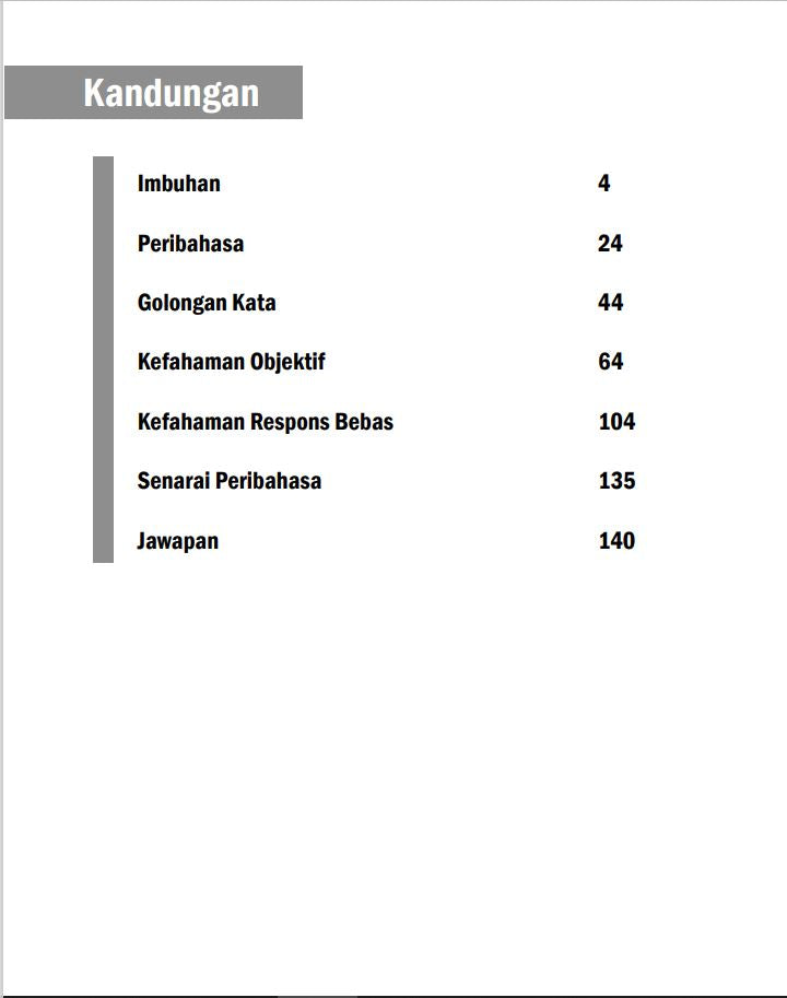 SCHOOL (ACADEMICS), Latihan Intensif Bahasa Melayu GCE N-Level