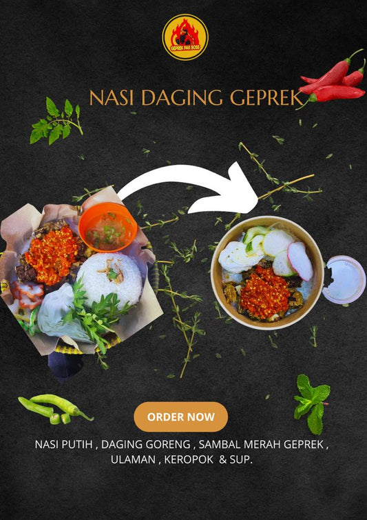 Nasi Daging Geprek (GEPREK PAK BOSS)