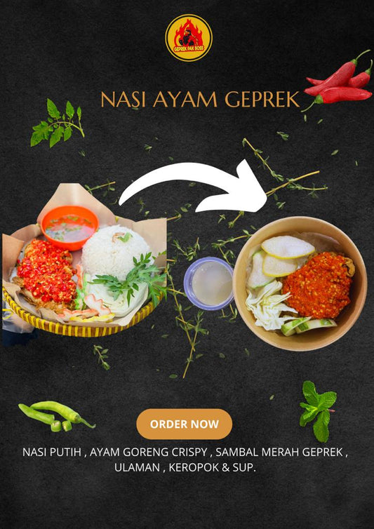 Nasi Ayam Geprek (GEPREK PAK BOSS)