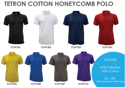 Tetron Cotton HoneyComb Polo