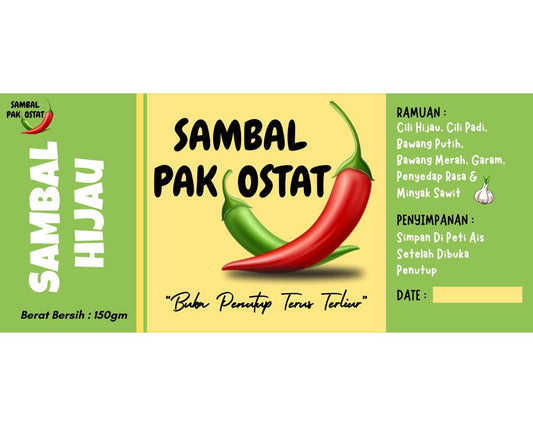 SAMBAL PAK OSTAT (Sambal Hijau)