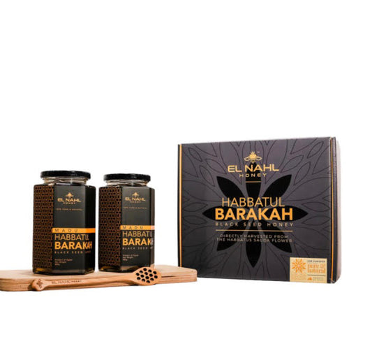 HONEY (ELNAHL), Twin Jumbo Pack (2x800g) Habbatul Barakah Black Seed Honey