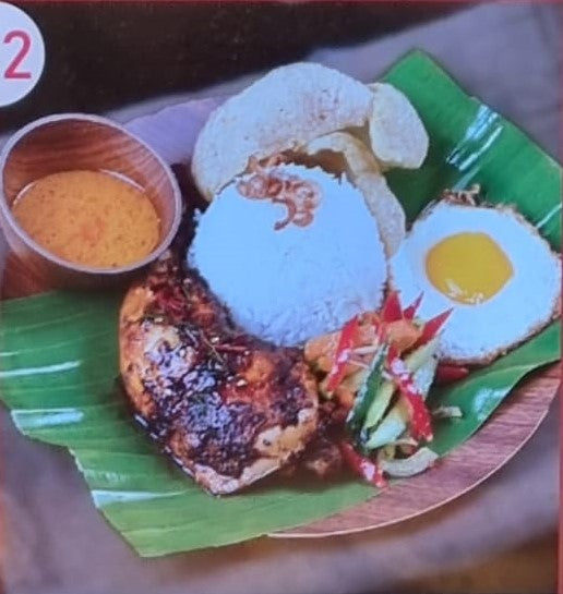 NASI PADANG, Grilled Chicken Set