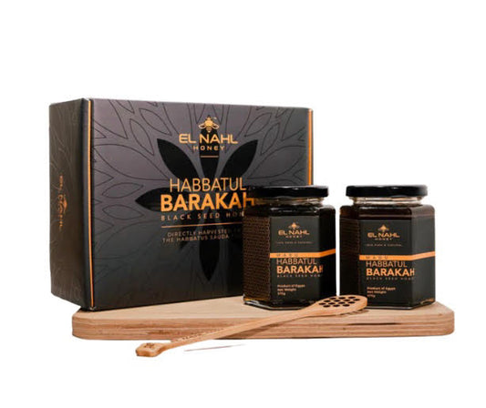 HONEY (ELNAHL), Twin Regular Pack (2x375g) Habbatul Barakah Black Seed Honey